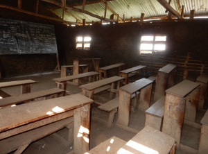 A public school classroom in Bunia